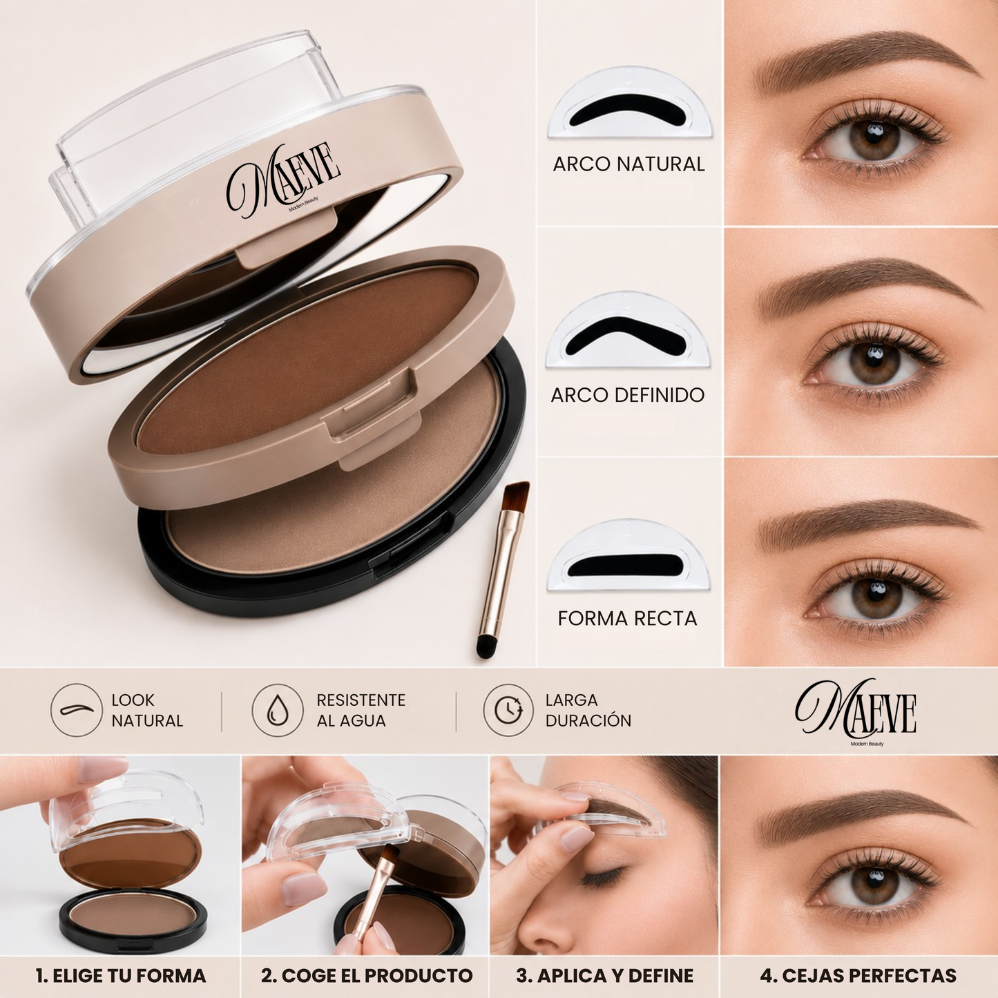 Maeve™  Cejas perfectas y simétricas en 5 segundos